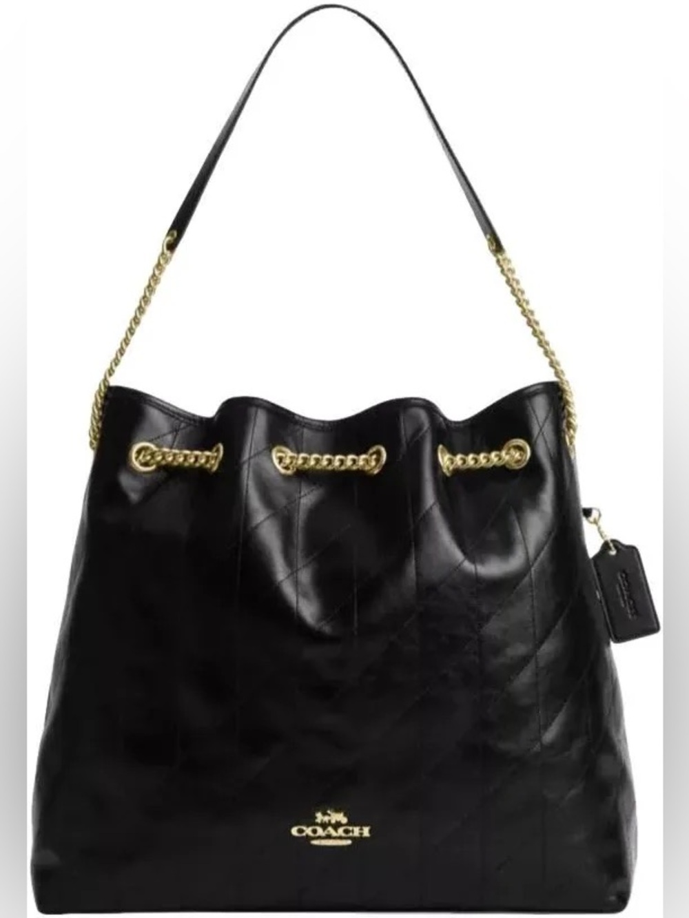 Coach Evelyn Shoulder Bag in Quilted Smooth Leather Style CDR00